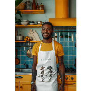 Eternal Dance Dia de los Muertos Calaveras Apron