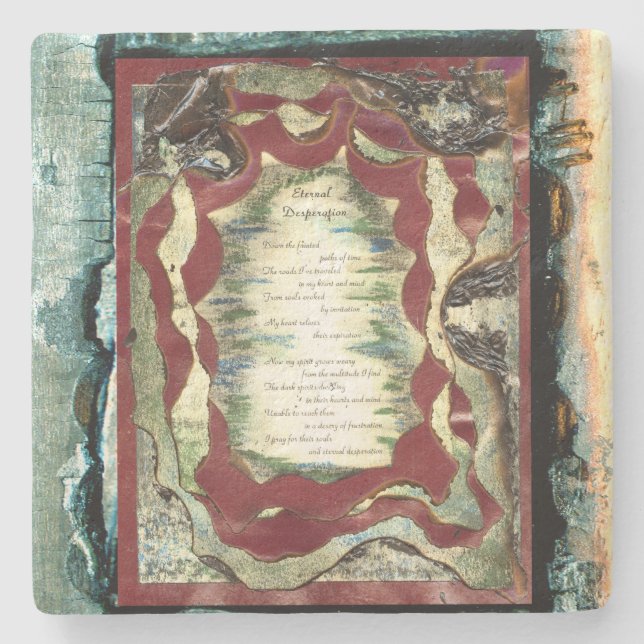 Eternal Desperation Stone Coaster (Front)