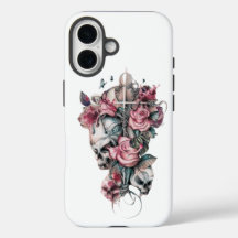 "Eternal Edge: Cross, Skull & Roses Tough iPhone 1