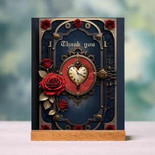 Eternal Elegance – Clockwork Heart.  Acrylic Sign