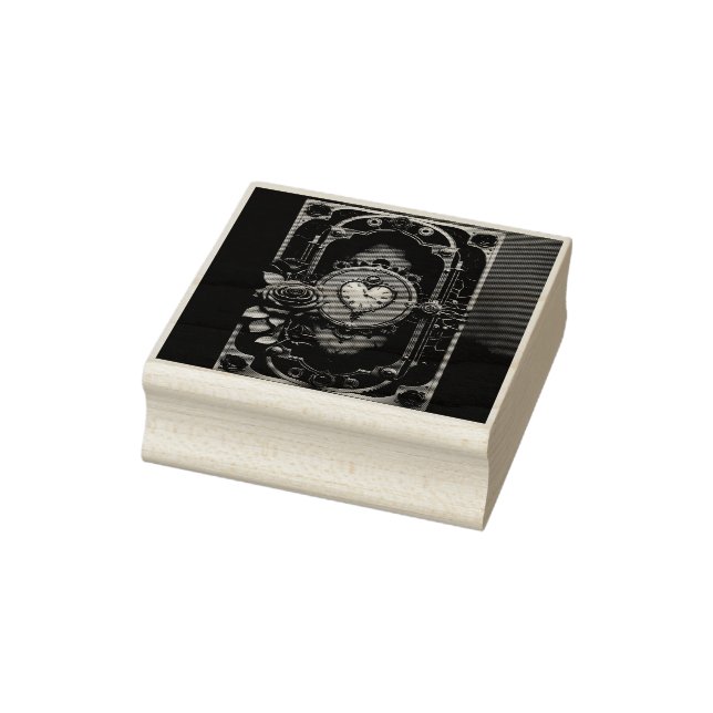 Eternal Elegance – Clockwork Heart Rubber Stamp (Stamp)