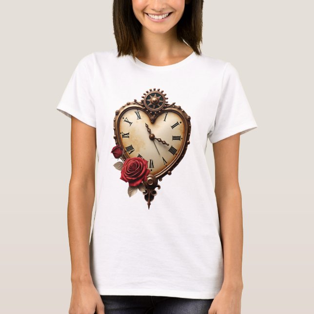 Eternal Elegance – Clockwork Heart T-Shirt (Front)