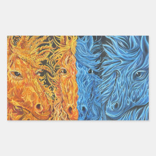 Eternal Equilibrium-Horses-Twin Flames Sticker