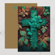 Eternal Faith - A Timeless Verdigris Cross