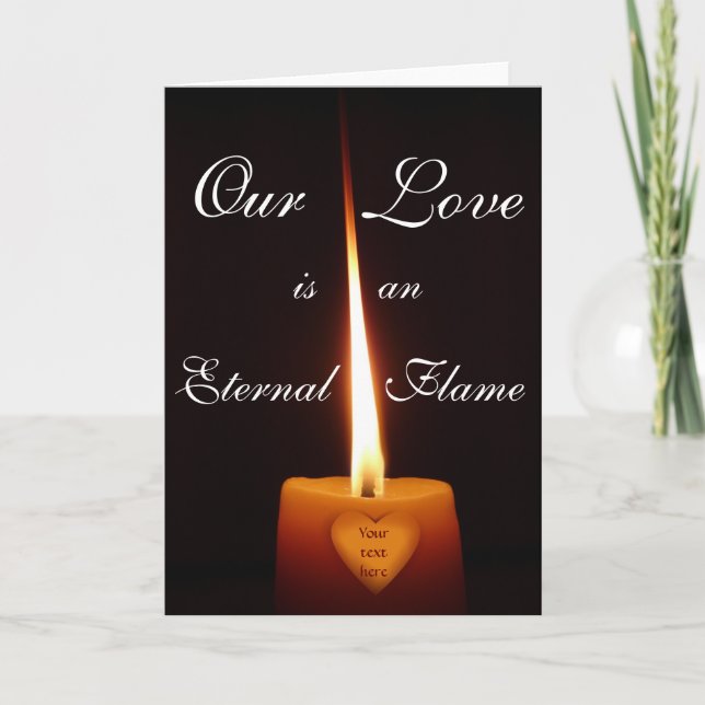 Eternal Flame Valentine's Card (Front)