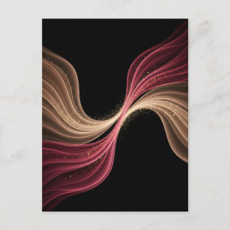 Eternal Flow of Love — Abstract Romantic Art Postcard