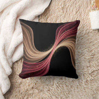 Eternal Flow of Love — Abstract Romantic Art Throw Pillow