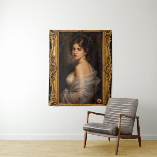 Eternal Gaze of Lilia Valerius-Kovács Tapestry
