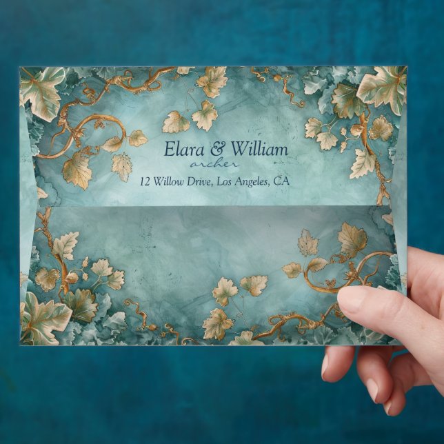 Eternal Grace Elven Wedding Envelope (Hand)