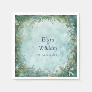 Eternal Grace Fantasy Wedding Napkin