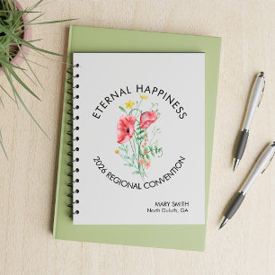 Eternal Happiness 2026 Convention with Flowers Notebook