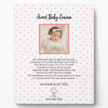 Eternal Hearts-Baby Memorial Personalized Plaque