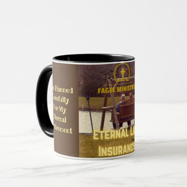 Eternal Life Insurance Mug (Front Left)