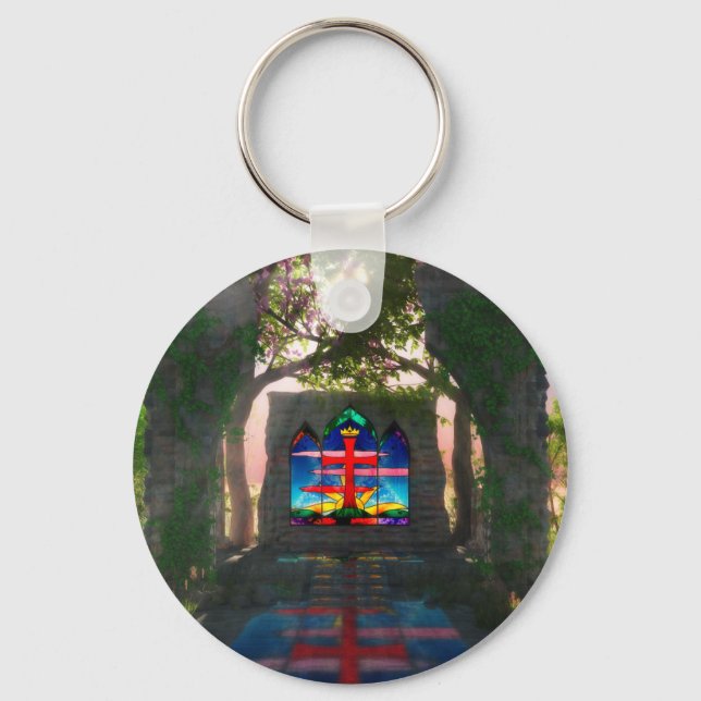 Eternal Light Easter Keychain (Front)