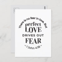 Eternal Love - 1 John 4:18 Scripture Quote Art