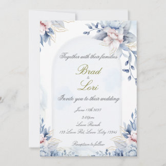 Eternal Love Classic Wedding Invitation