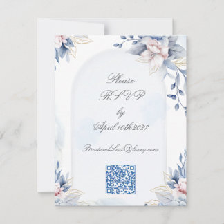 Eternal Love Classic Wedding RSVP Card