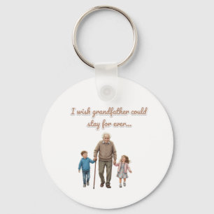 eternal love for grandfather keychain