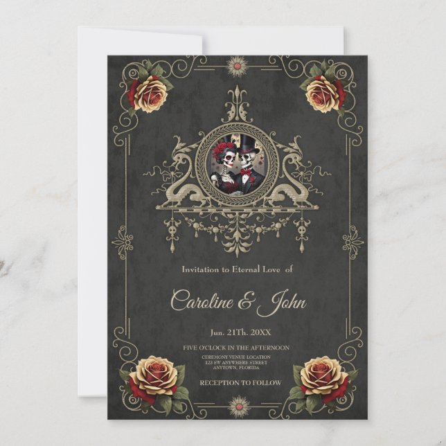 Eternal love in the darkness. invitation (Front)