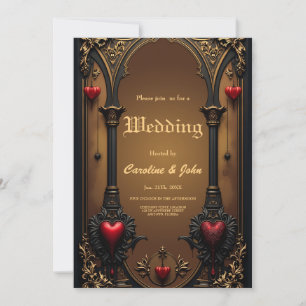 Eternal love in the shadow of Gothic darkness. Invitation