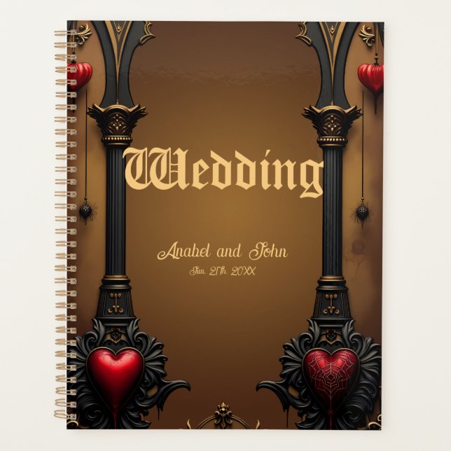 Eternal love in the shadow of Gothic darkness.  Planner (Front)
