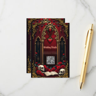 Eternal love in the shadows of darkness, enclosure card
