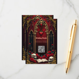 Eternal love in the shadows of darkness enclosure card