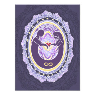 Eternal Love Mandala Photo Print