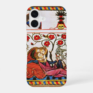 ETERNAL LOVE MONOGRAM parchment iPhone 16 Case