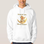 Eternal Love on a Crescent Moon Hoodie<br><div class="desc">Wrapped in moonlight and angelic embrace,  this design celebrates love that transcends time. A soft and romantic piece perfect for heartfelt gifts and dreamy decor</div>