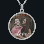 "Eternal Love" Personalized Photo Necklace<br><div class="desc">Create an everlasting memory with the "Eternal Love" Personalized Photo Necklace, a gift she will treasure forever. This necklace is an exquisite and heartfelt gesture that allows you to customize it with your favourite photo together, capturing a moment that's dear to both of you. The word "Love" is delicately scripted...</div>