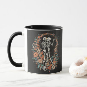 Eternal Love Skeletons Coffee Mug Romantic Gothic