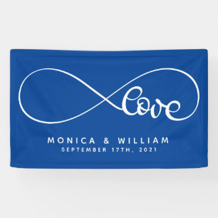 Eternal Love Symbol   Add Your Name & Date Banner