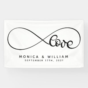 Eternal Love Symbol   Add Your Name & Date Banner