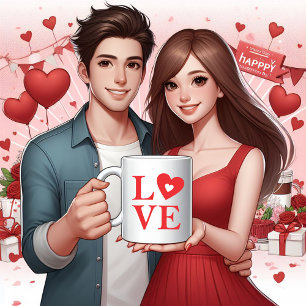 Eternal Love Typography Coffee Mug