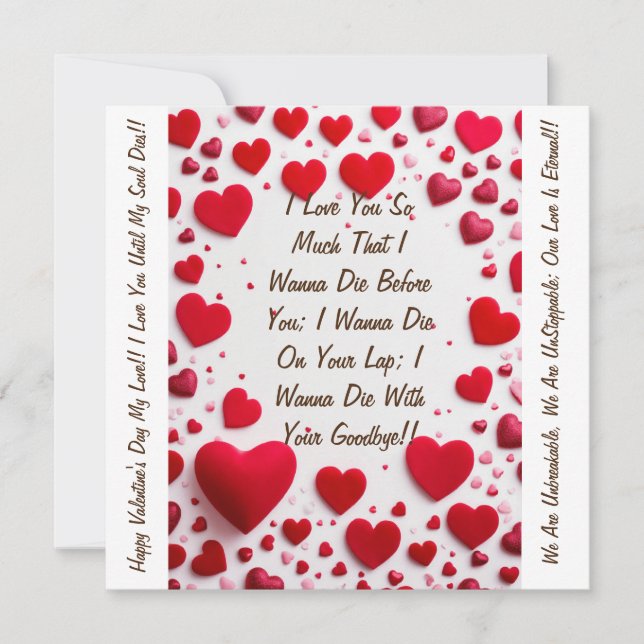Eternal Love Unleashed: Valentine's Day Card (Front)