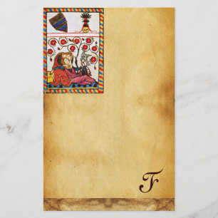 ETERNAL LOVE VALENTINE'S DAY PARCHMENT MONOGRAM STATIONERY