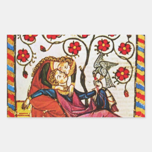 ETERNAL LOVE VALENTINE'S DAY PARCHMENT STICKER