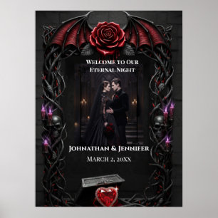 Eternal Night Gothic Vampire Wedding Dark Romance Poster