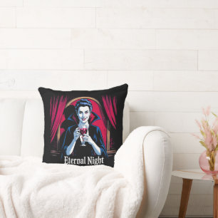 Eternal Night Vampire – Gothic Horror  Throw Pillow