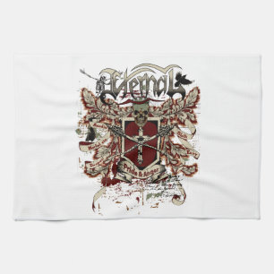 eternal pride anger affected red kitchen towel