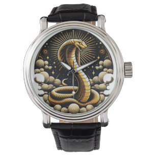 Eternal Radiance: The Golden Serpent" Watch