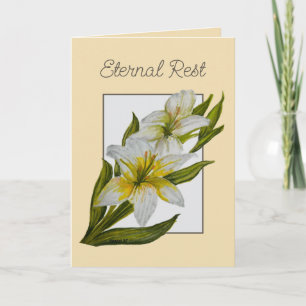 Eternal Rest Mass Offering Sympathy Card Catholic