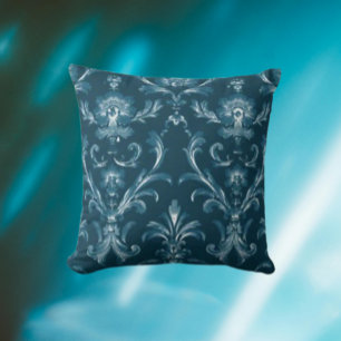 Eternal Romance Blue Throw Pillow