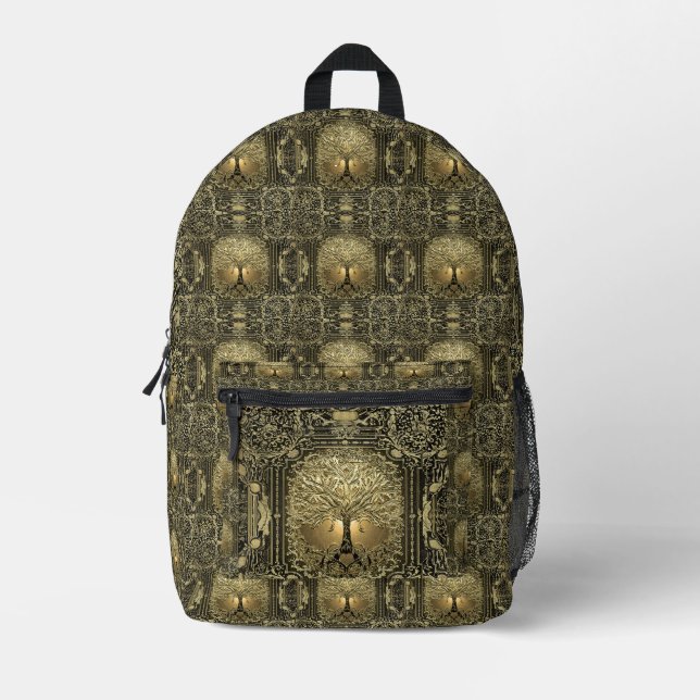 Eternal Roots Tree of Life  Printed Backpack (Front)