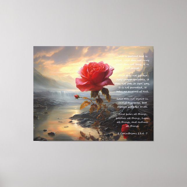 Eternal Rose Canvas Print (Front)
