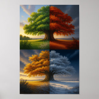 “Eternal Seasons Tree Art Print 