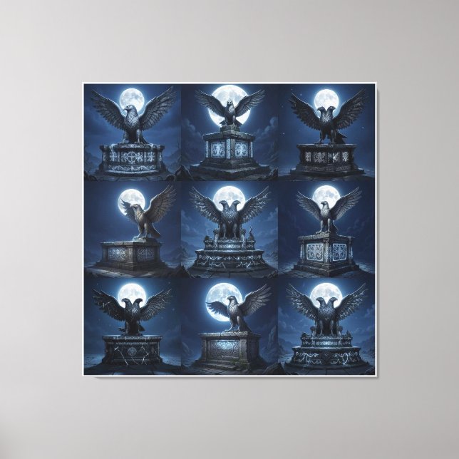 Eternal Silver Engravings Canvas Print (Front)