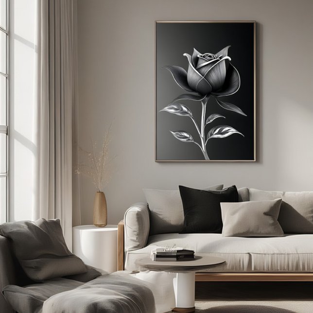 Eternal Silver Rose Poster (Creator Uploaded)