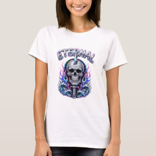 Eternal Skull Cyberpunk Fire T-Shirt